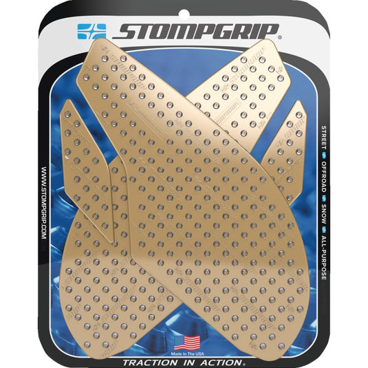 Stompgrip 55-10-0078C Volcano Profile Traction Tank Grip - Street - Clear