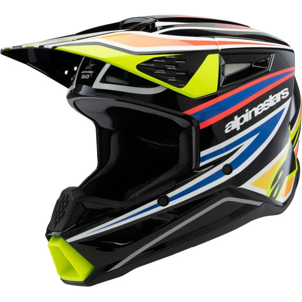 Gloss Black/Yellow Fluo/Blue/Red