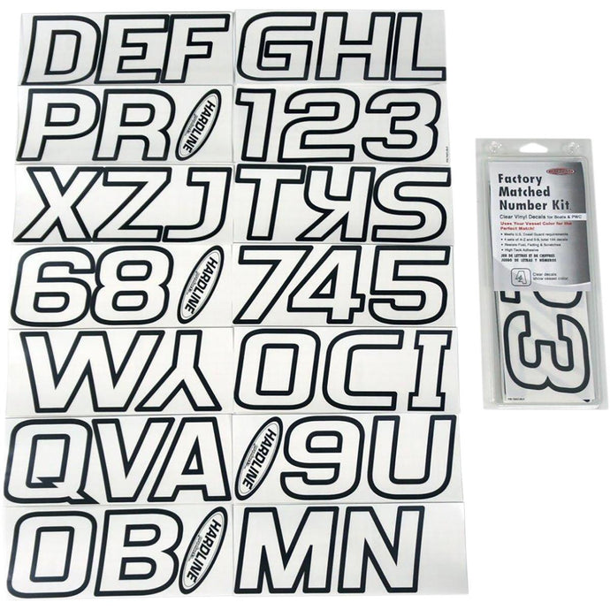 Hardline 800CLRBLK Series 800 Registration Kit - Clear - Clear/Black