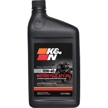 K&N Engineering 108062 Full Synthetic 10W-40 Motorcycle/Atv Oil