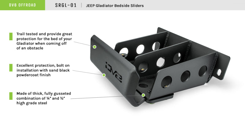 Load image into Gallery viewer, Dv8 Offroad SRGL-01 DVE Rock Sliders

