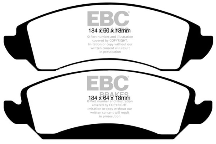 Ebc DP41830R EBC Yellowstuff Brake Pad Sets