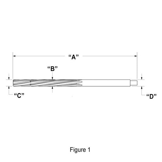 Kibblewhite Precision GR-2770 Reamer for Manganese Bronze Valve Guide - 7mm