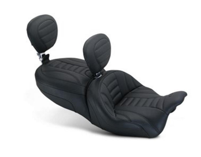 Mustang 79595 Vintage Touring Seat with Passenger Backrest