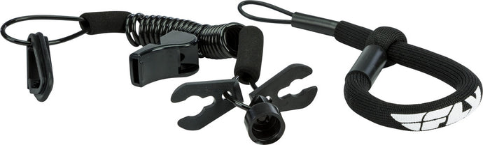 Fly Racing FUJL-2389-BLK Ultra Cord Floating Tethercord/Lanyard - Black