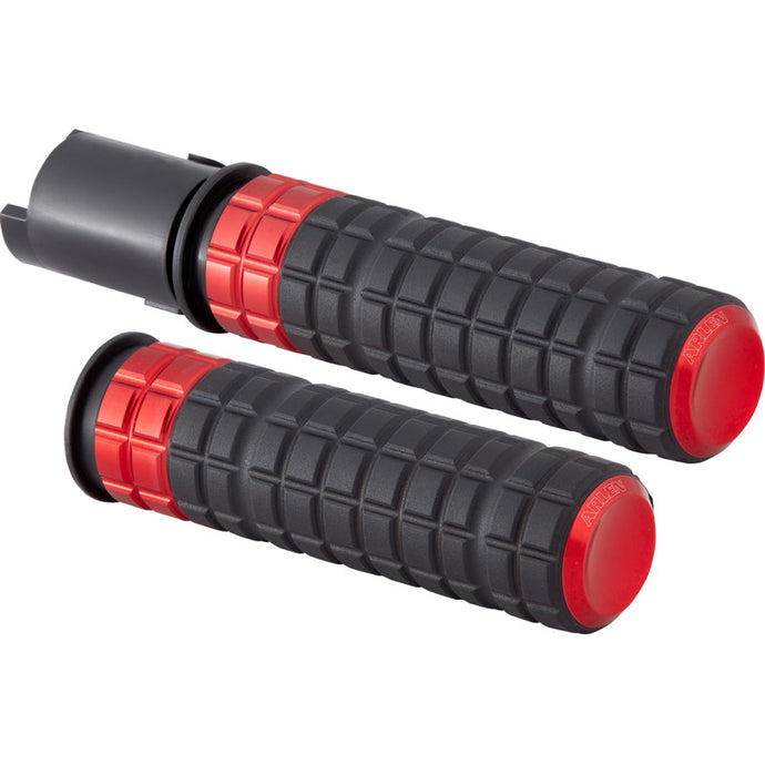Arlen Ness 500-065 SpeedLiner Grips - Red Anodized