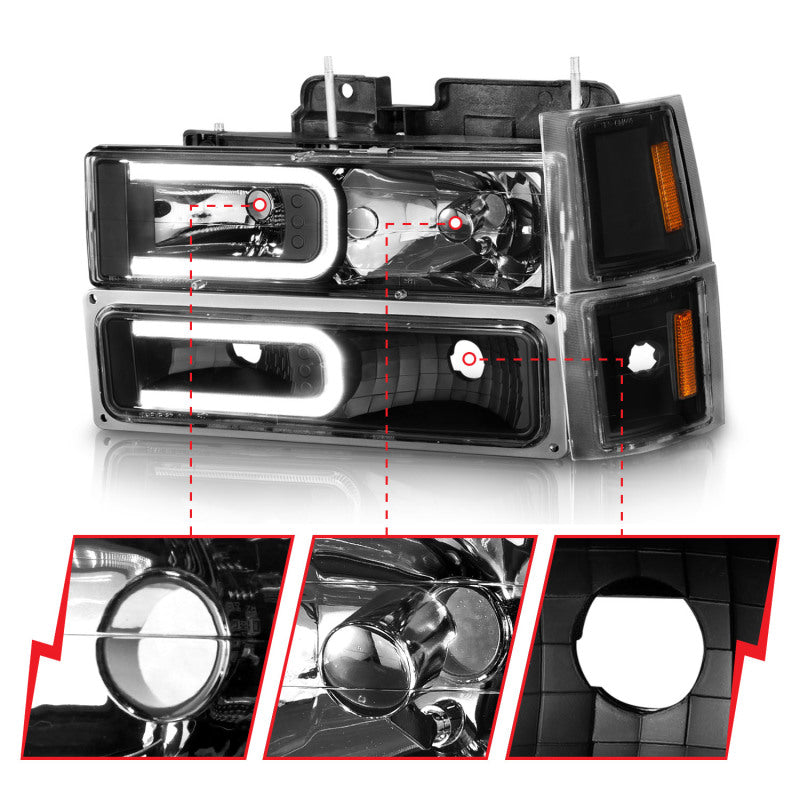 Load image into Gallery viewer, Anzo 111528 ANZ Crystal Headlights
