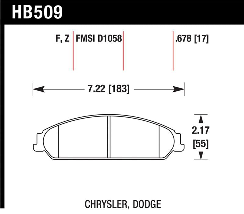 Load image into Gallery viewer, Hawk Performance HB509B.678 HAWK HPS 5.0 Brake Pad Sets
