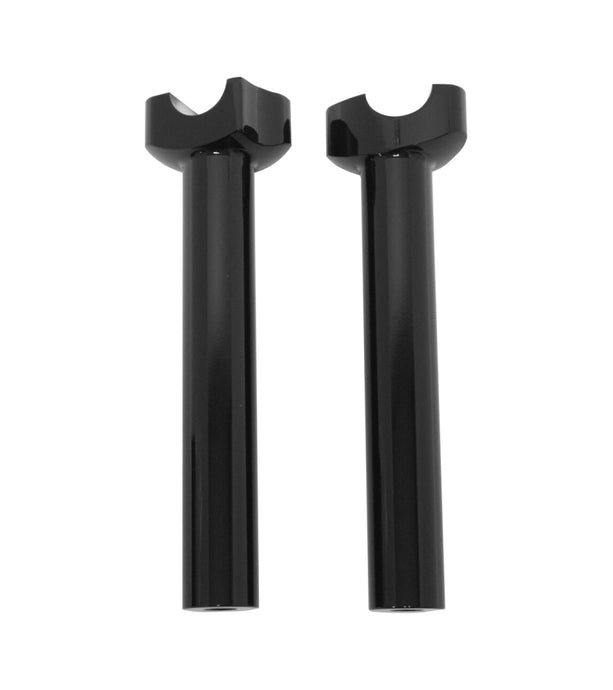 Harddrive 04-561 Forged Straight Handlebar Risers - 8-1/2in. Rise - Black