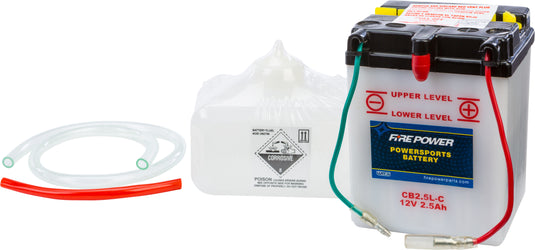 Fire Power CB2.5L-C Conventional 12V Heavy Duty Battery With Acid Pack