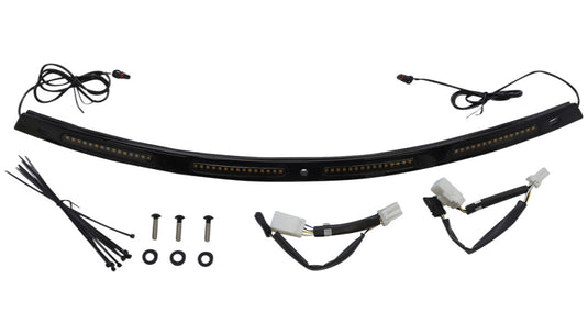 Custom Dynamics CD-WT2-01-B Windshield Trim with LED Turn Signals