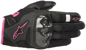 Alpinestars Stella SMX-1 V2 Air Womens Gloves Black/Fuchsia Pink