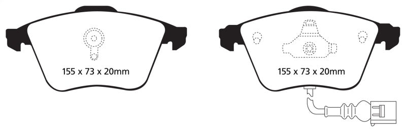 Load image into Gallery viewer, Ebc DP21946 EBC Greenstuff Brake Pad Sets
