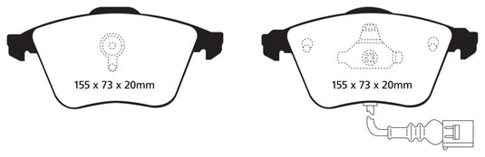 Ebc DP21946 EBC Greenstuff Brake Pad Sets