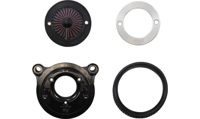 S&S Cycle 170-0720A Air Stinger Stealth Air Cleaner Kit -  Gloss Black