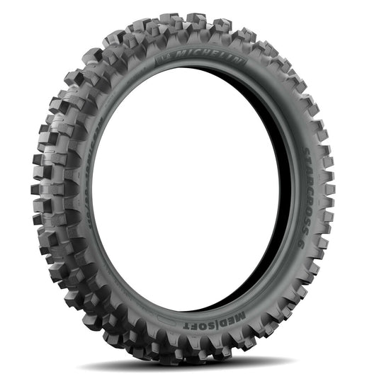 Michelin 28750 Starcross 6 Medium Soft Rear Tire - 110/100-18