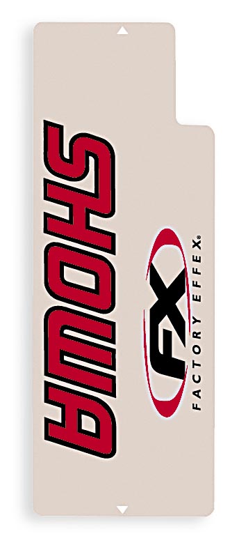 Factory Effex 02-8515 Upper Fork Shield Graphic Kit - Showa - Flo-Red