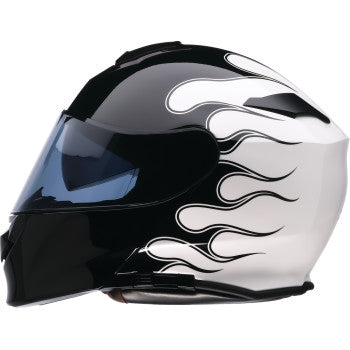 Z1r Solaris 2.0 Flame Helmet (XXX-Large, Black/White)