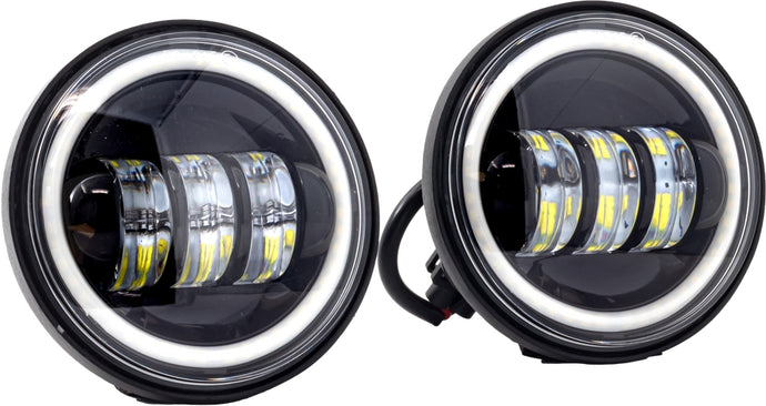 Letric Lighting Co. LLC-LPL-BH 4.5in. Passing Lamp LED Inserts with Full-HALO - Black