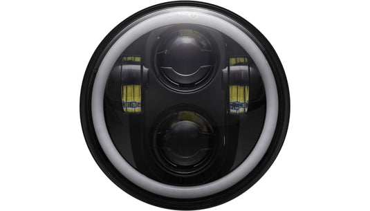 Custom Dynamics CD-575-H-B 5.75in. LED Halo Headlamp - Black