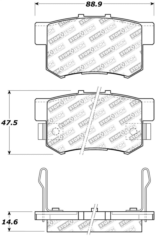 Stoptech 305.05370 ST Street Brake Pads