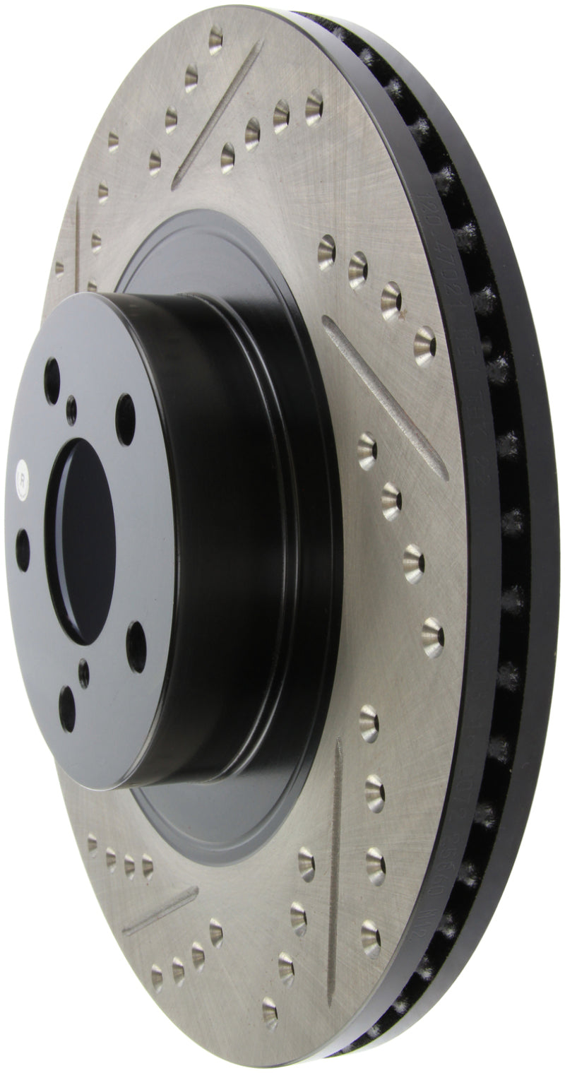 Load image into Gallery viewer, Stoptech 127.47021R ST Slot &amp; Drill Brake Rotors
