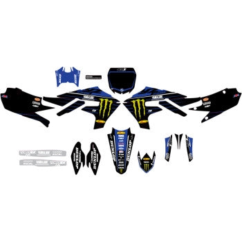 Dcor 20-50-401 2021 Star Racing Yamaha Complete Graphics Kit - Black