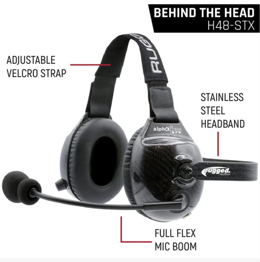 Rugged Radios H48-STX RGD Single Headsets