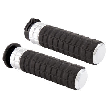 Arlen Ness 500-003 SpeedLiner Grips - Chrome