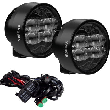 Vision X 9956220 Cannon Race Series 4 Led Fog Light - Clear Lenses