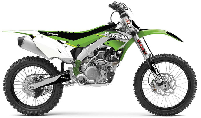 Dcor 20-20-231 COR 9 Kawasaki Complete Graphics Kit - Black