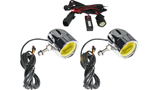 Custom Dynamics PB-FOG-BCM-YC LED Halo Fog Lights - Chrome
