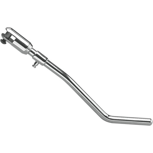 Drag Specialties DS-240049 Chrome Kickstand - Flat Bottom, Stock Length (9 1/2in. L)