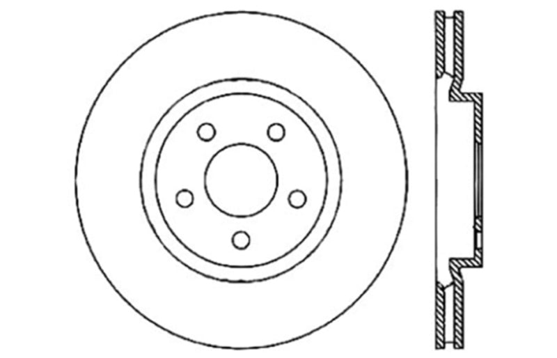 Load image into Gallery viewer, Stoptech 127.63061R ST Slot &amp; Drill Brake Rotors
