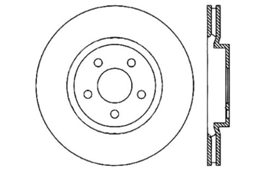 Stoptech 127.63061R ST Slot & Drill Brake Rotors