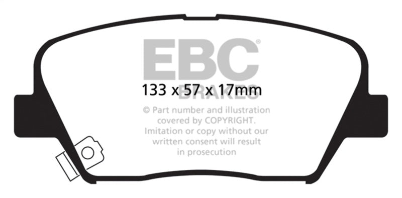 Load image into Gallery viewer, Ebc DP41863R EBC Yellowstuff Brake Pad Sets
