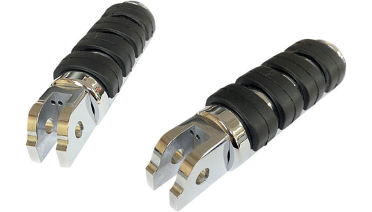 Drag Specialties 1620-1891 Soft-Ride Large Diameter Passenger Footpegs - Chrome