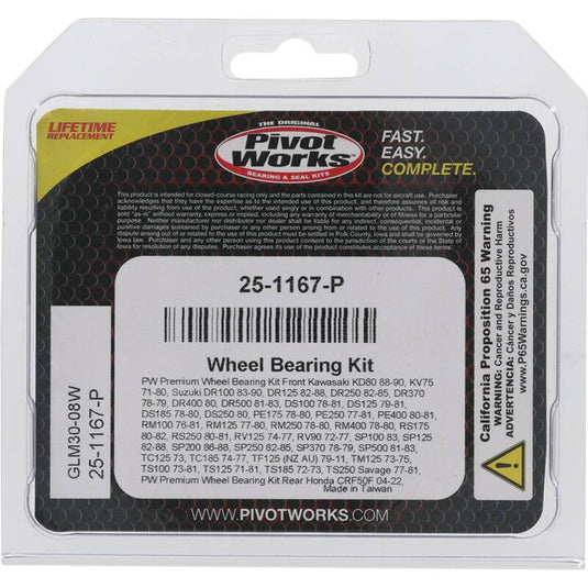 Pivot Works 25-1167-P PIV Wheel Bearing Kit