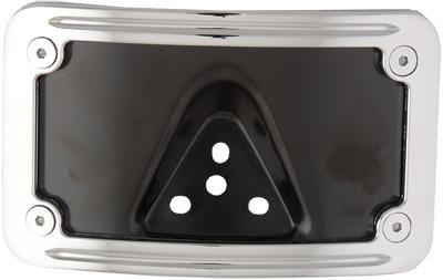 Harddrive P28-6807 License Plate Frame - Curved - Chrome