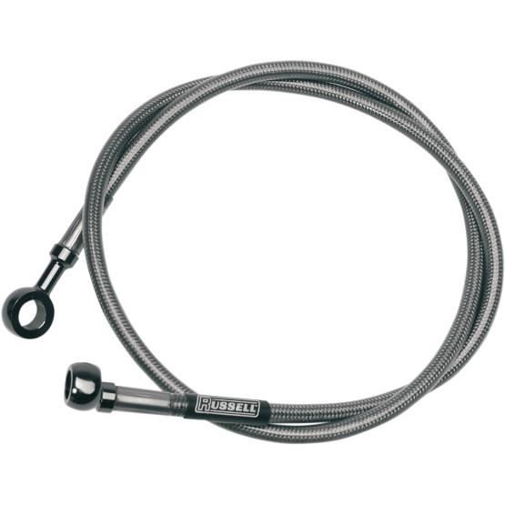 Russell R08902S Extended Length Braided Front Brake Line Kit - 47in.