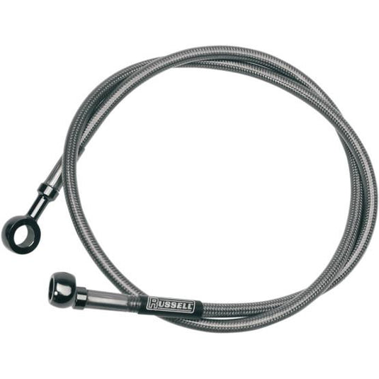Russell R08902S Extended Length Braided Front Brake Line Kit - 47in.