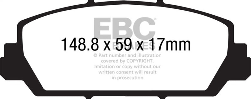 Load image into Gallery viewer, Ebc DP41896R EBC Yellowstuff Brake Pad Sets
