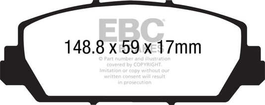 Ebc DP41896R EBC Yellowstuff Brake Pad Sets