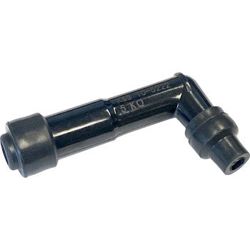 K&S Technologies 10-5222 Spark Plug Resistor Cover - 120deg. Elbow Type - 10/12mm - Black Plastic