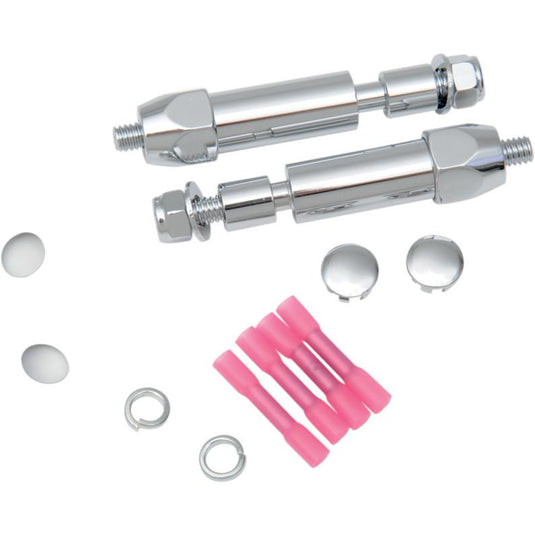 Drag Specialties 2020-0411 Chrome Rear Turn Signal Relocation Kit