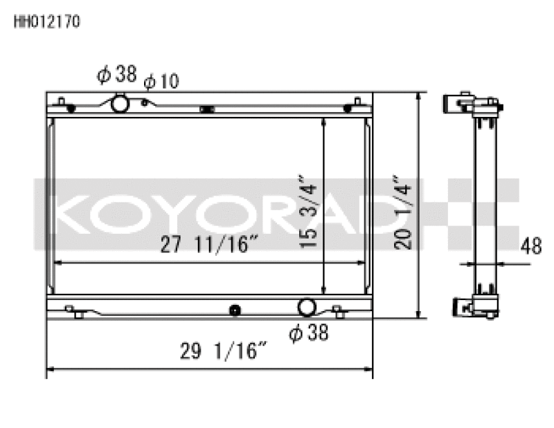 Load image into Gallery viewer, Koyo HH012170 KOY Racing Radiators
