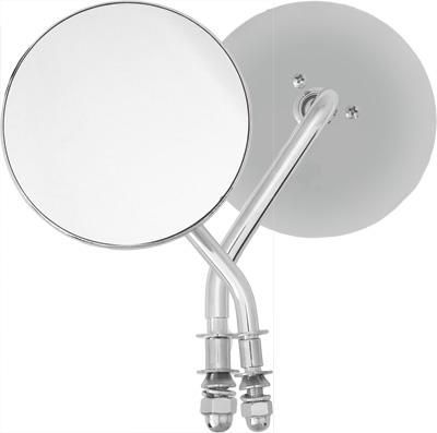 Harddrive 153082 Universal 4in. Round Mirror - Left Side - Chrome