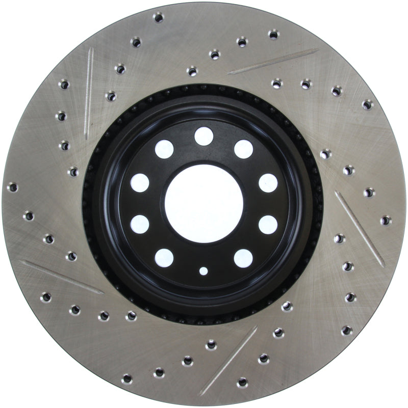 Load image into Gallery viewer, Stoptech 127.33098L ST Slot &amp; Drill Brake Rotors
