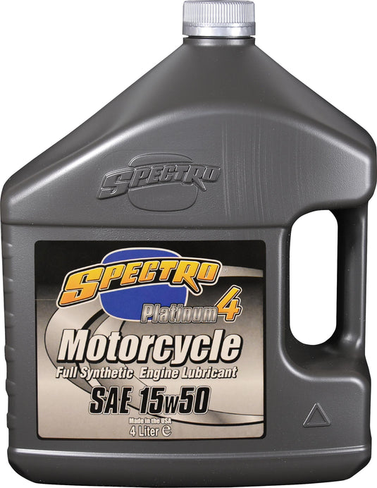 Spectro 310353 Platinum Motorcycle Full Syn 4T - 15W50 - 4lt. - 4/Case