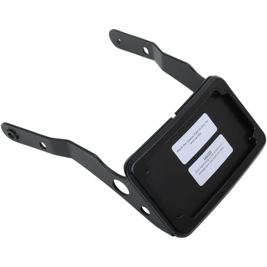 Cycle Visions CV4662B Curved License Plate Frame and Mount - Black